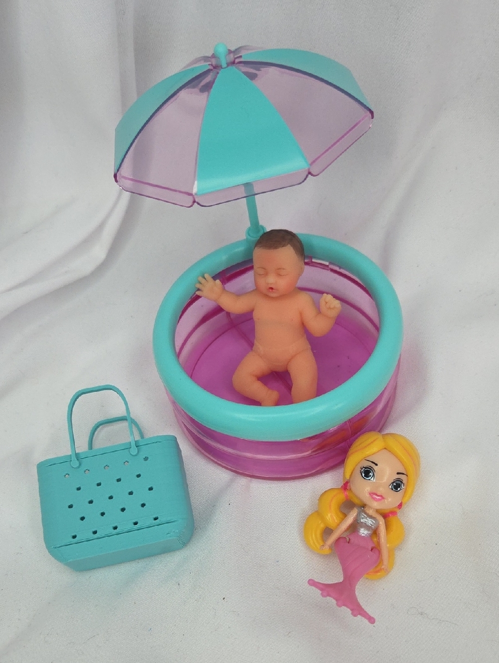 My Mini Baby Pool Bogg Bag Mermaid Silicone Doll